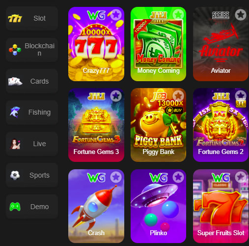 Main screen of Slots Party 777 game page for PK players - 4